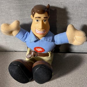 Vintage 2003 Mr Wonderful Talking 6” Plush Keychain