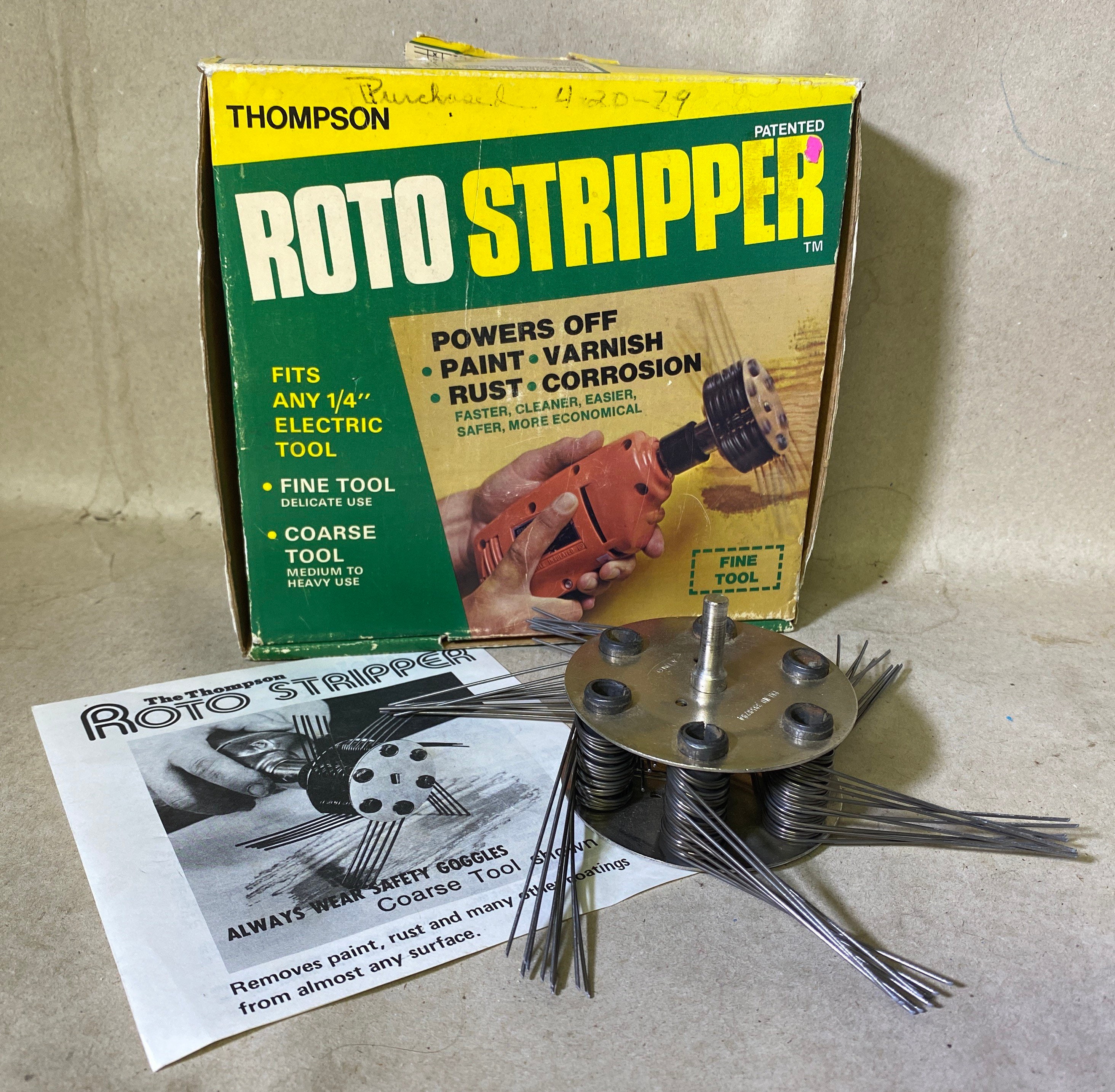 Vintage 1978 Thompson Tool Roto Stripper Electric Drill hq picture