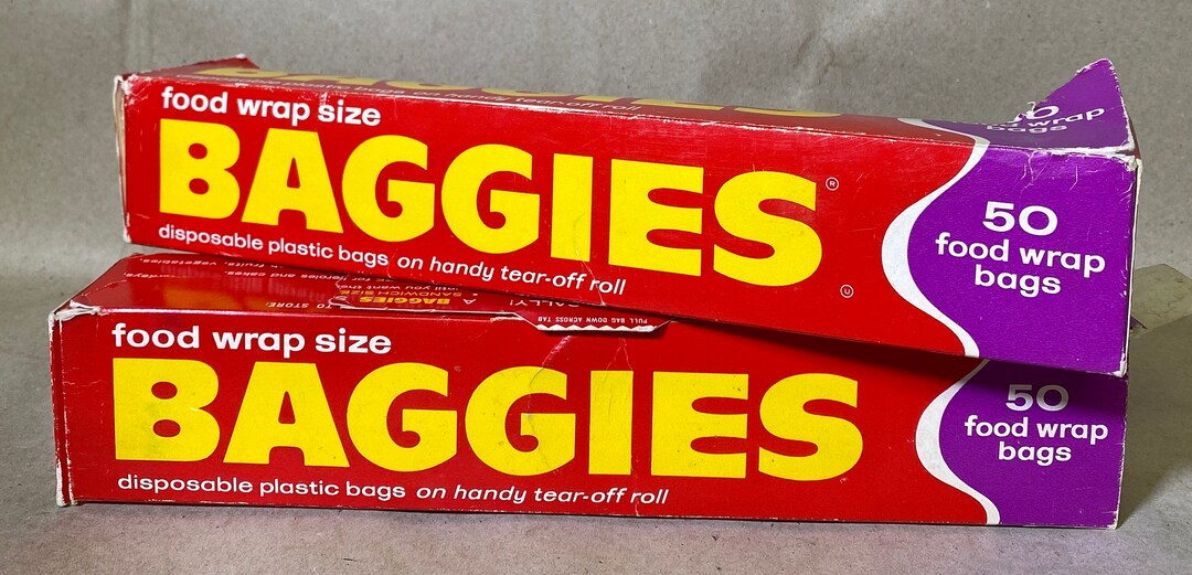 Vintage Hefty Baggies Plastic Food Storage Gallon Bags Etsy