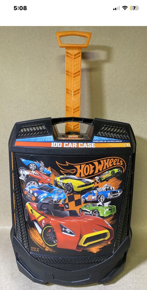 Tara Toys Mattel Hot Wheels 100 Car Rolling Storage Case Etsy UK