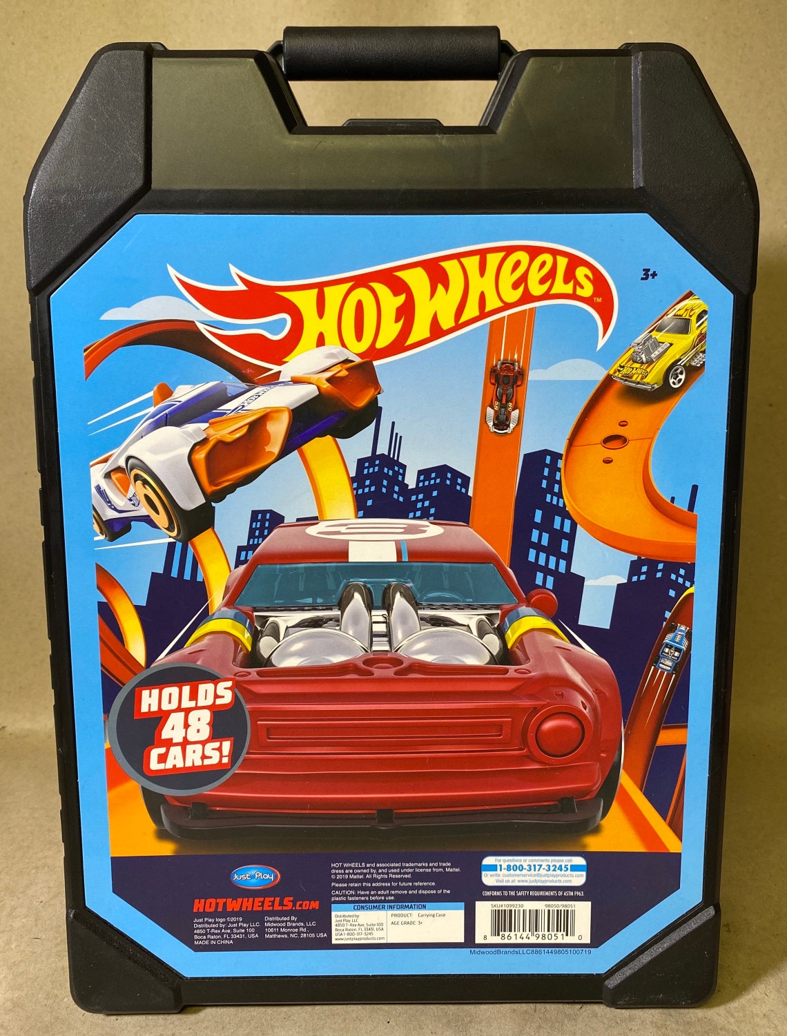 Just Play Mattel Hot Wheels Storage Case Holds 48 Cars Etsy