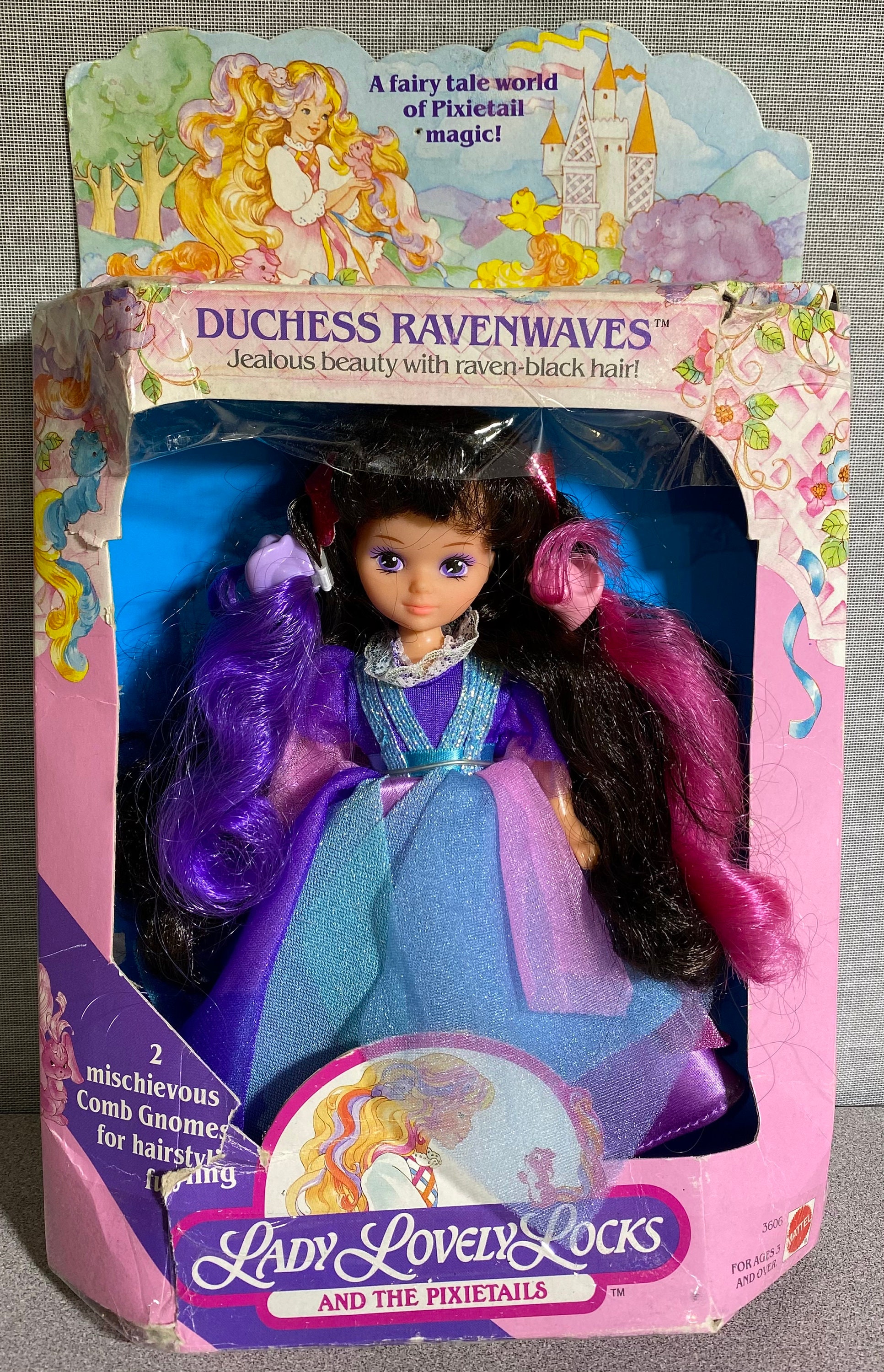 Vintage 1986 Mattel Lady Lovely Locks Duchess Ravenwaves Doll