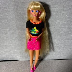 Vintage 1993 Mattel Glitter Hair Barbie Doll - EUC!!