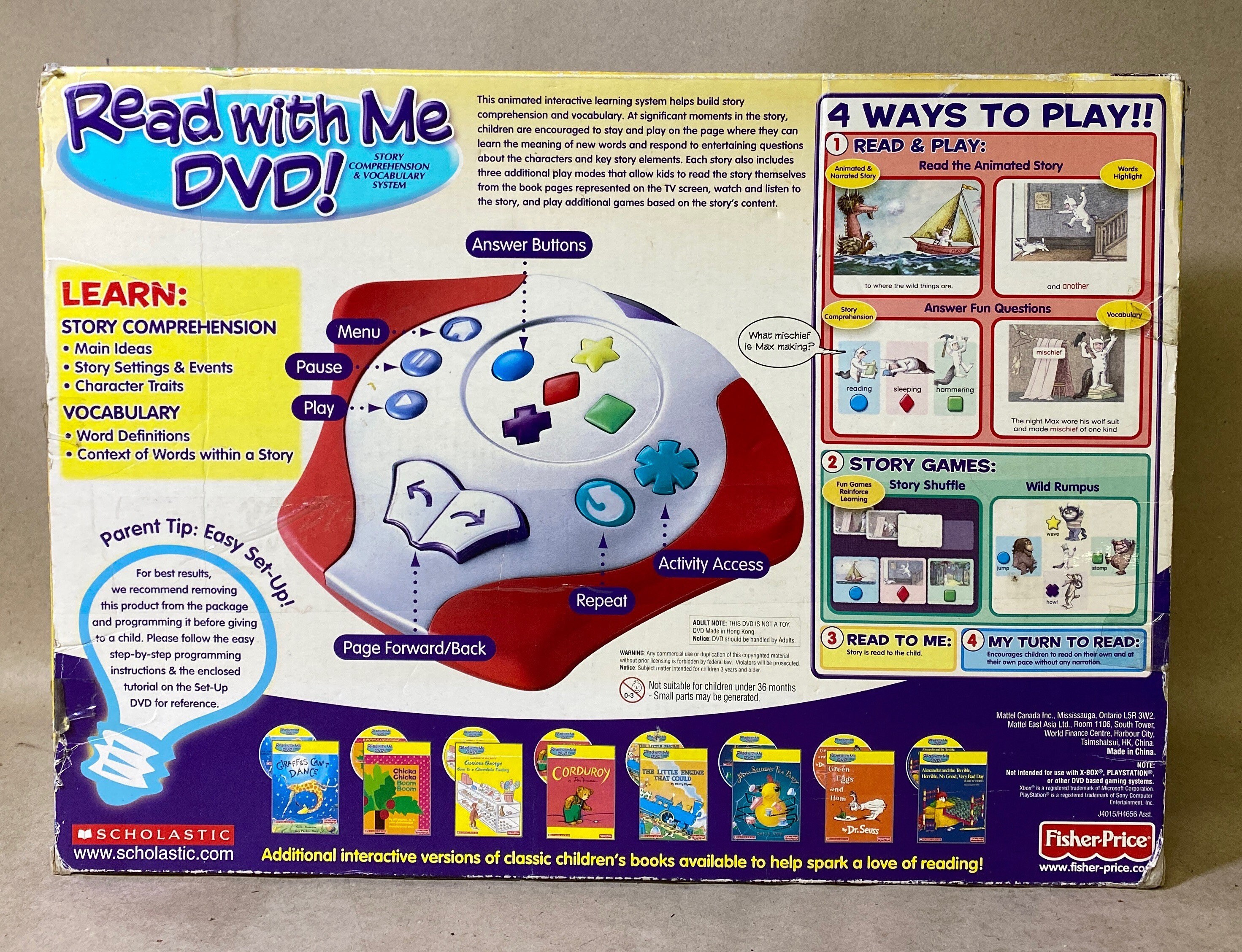 Vintage Fisher Price Read With Me DVD & Extra Story NEW Etsy
