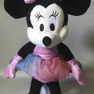 Disney TY Sparkle Minnie Mouse 15” Plush Doll - EUC!! image 1