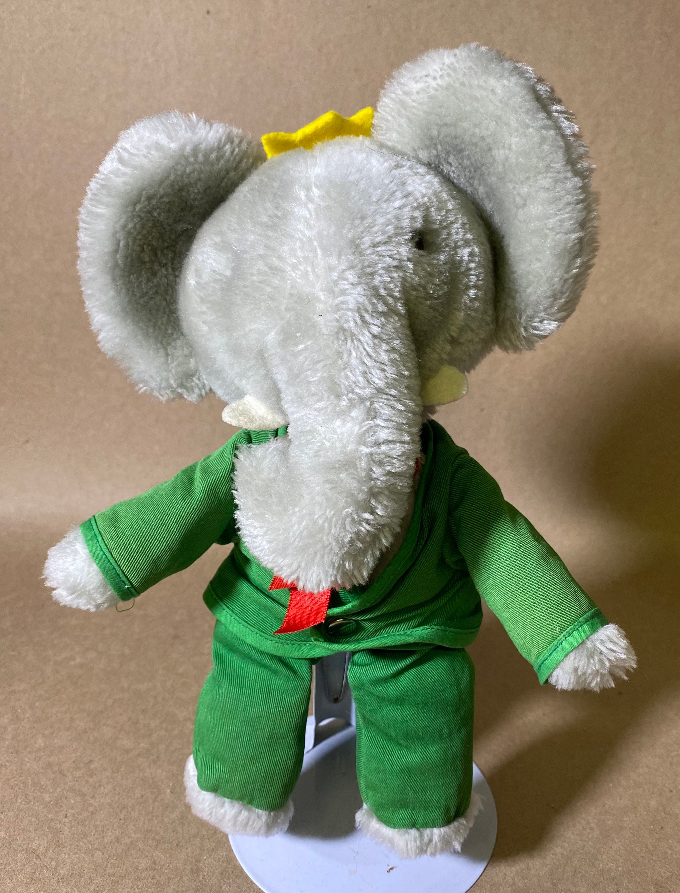 Peluche Elephant BABAR Déguisé en Père Noël GUND 35 cm