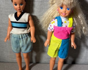 Vintage 1981 Mattel Barbies Little Sister Stacie & Todd Doll Lot
