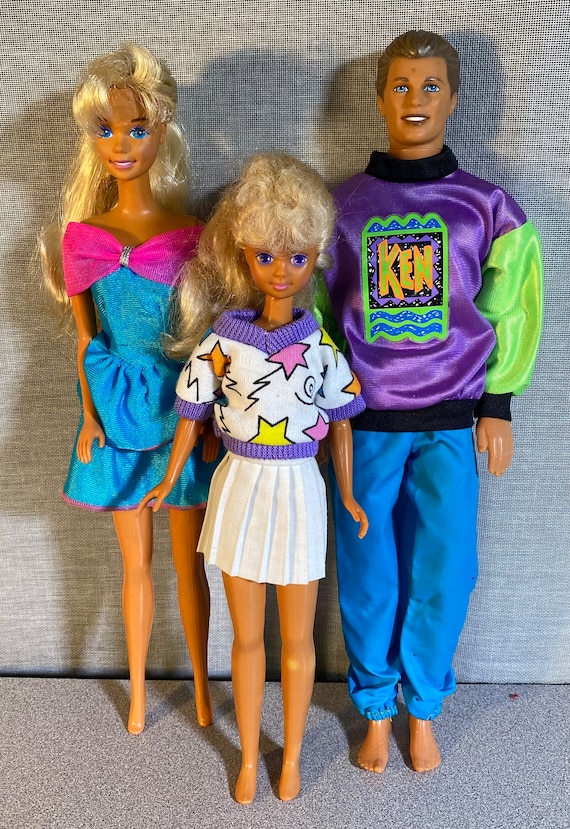 VTG Mattel Doll Clothing Genuine Barbie 80s 90s Fashion Purple
