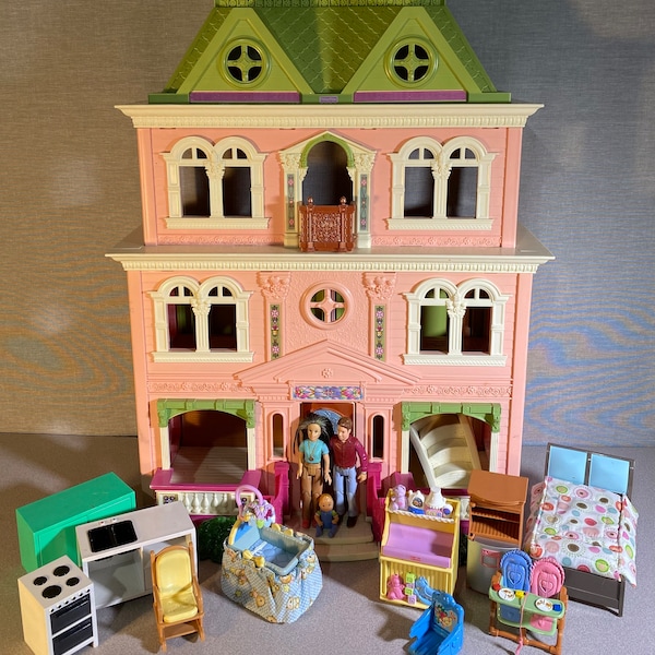 Fisher Price Loving Family Victorian Grand Mansion Dollhouse Etsy