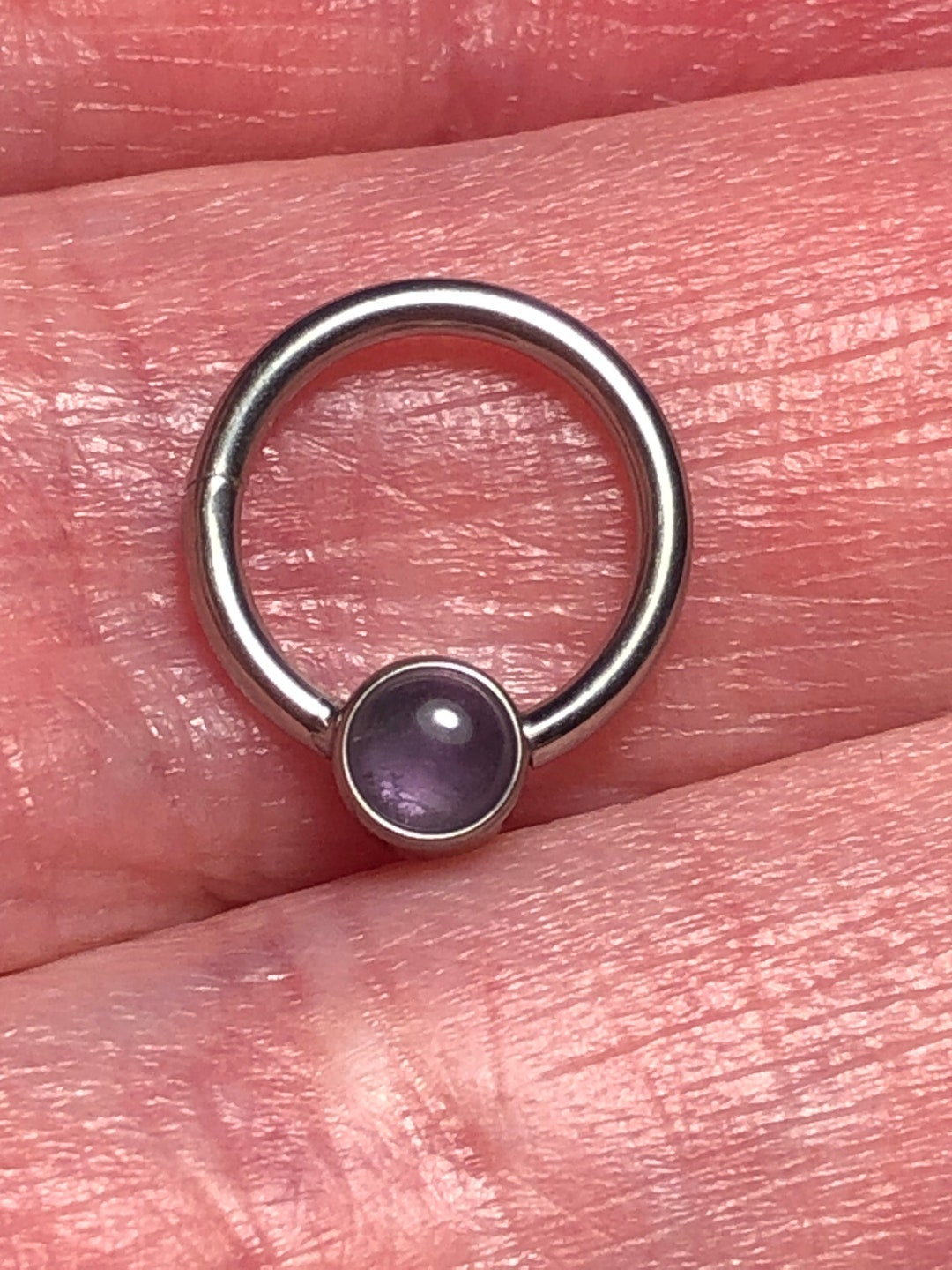 Medical Grade Titanium ASTMF136 Hinged Ring With 4mm Flat Etsy