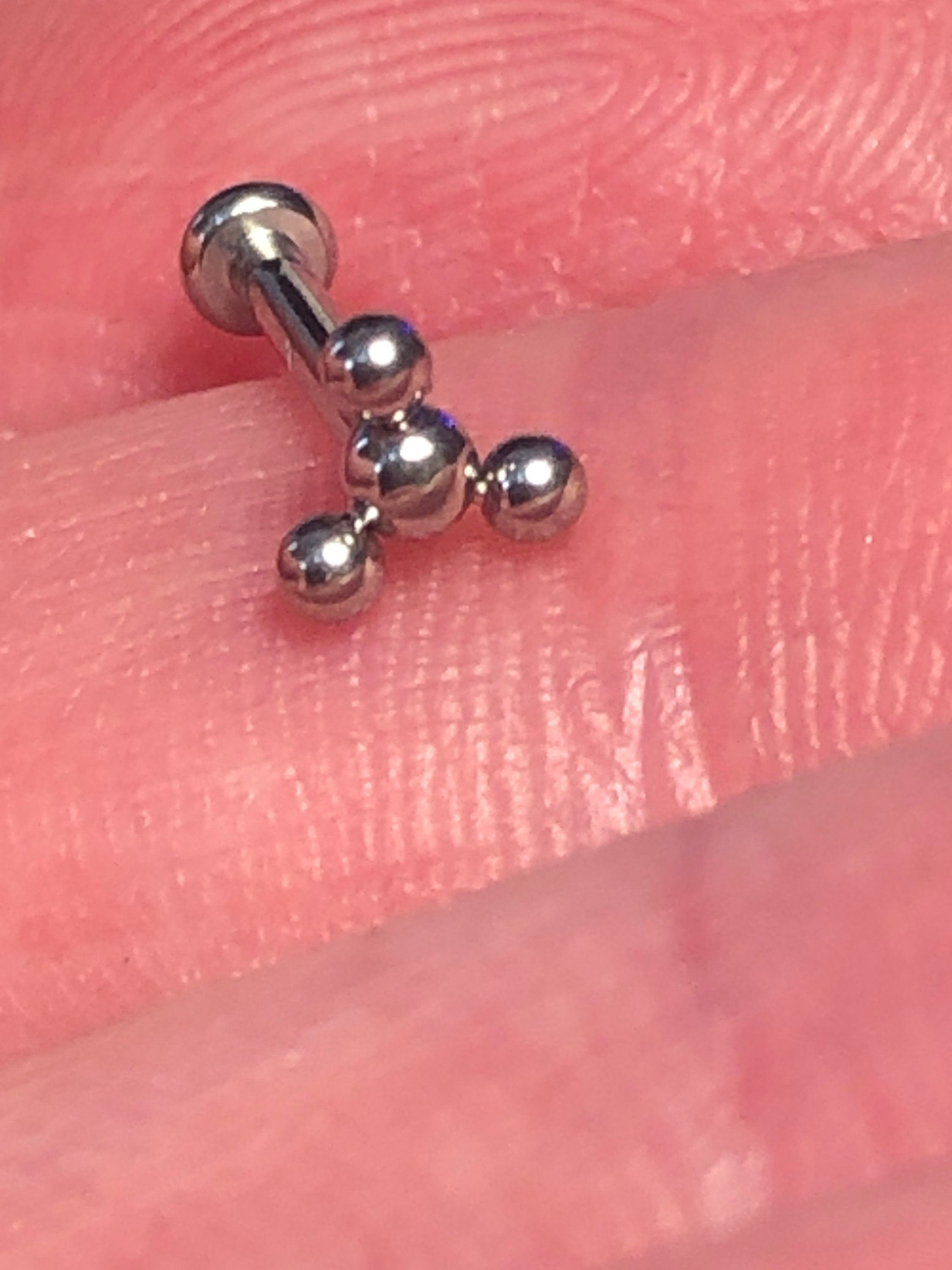 1 x Implant Grade Titanium THREADLESS Labret Stud With Pop In Etsy