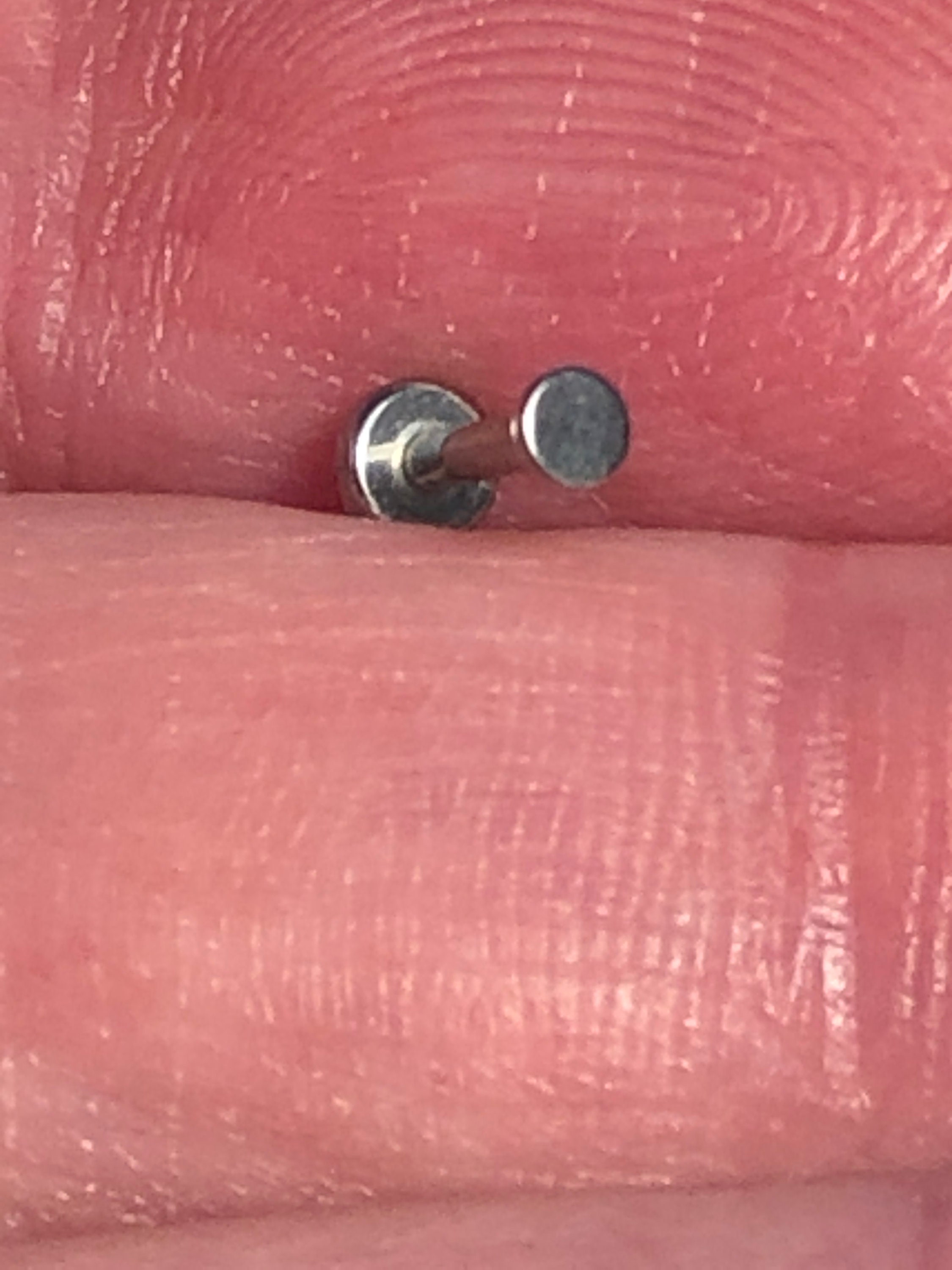 ASTMF136 Medical Grade Titanium THREADLESS Labret Stud With Etsy