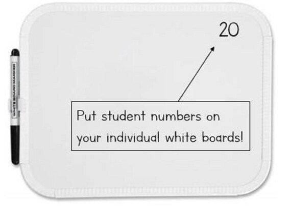 small individual white boards