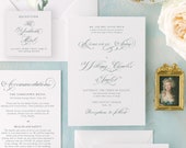 Luxury Calligraphy Wedding Invitation Elegant Wedding | REGENCY Il_170x135