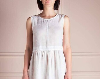 Bloom Dress Simple Linen Dress Summer Dress Everyday Etsy