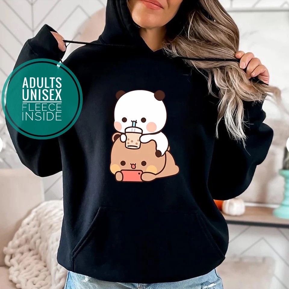 Panda Bär Umarmung Bubu Dudu Valentinstag Lustiges Geschenk Unisex T-Shirt  (Blue,XS) : : Fashion