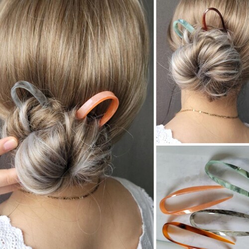 Cat Hair Bun Holder Hair Fork Minimalist Modern Hair Pick Etsy