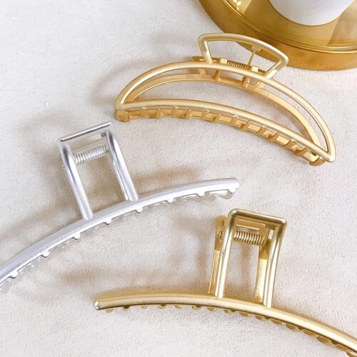 Minimal Metal Hair Claw Clip for French Twist Butterfly Hair Etsy