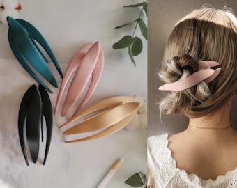 Très grande pince à cheveux mate, support pour chignon, grande épingle à cheveux, épingle à cheveux, maintien simple des cheveux