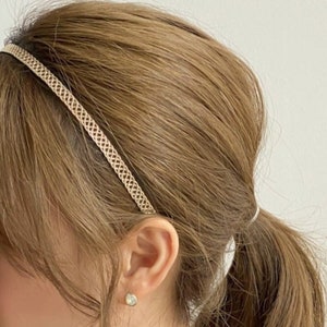 Mesh Metal headband, Minimalist Wave headband, Delicate Modern Gold Silver hair band, Everyday Hair Jewelry, Accessory, Gift her