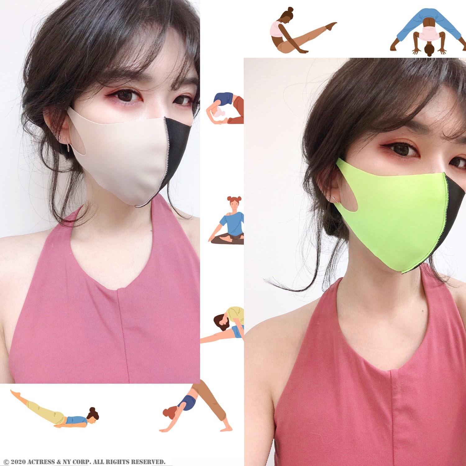 Yoga Face Mask Breathable Workout Mask 4 Seasons Mask Gym Etsy