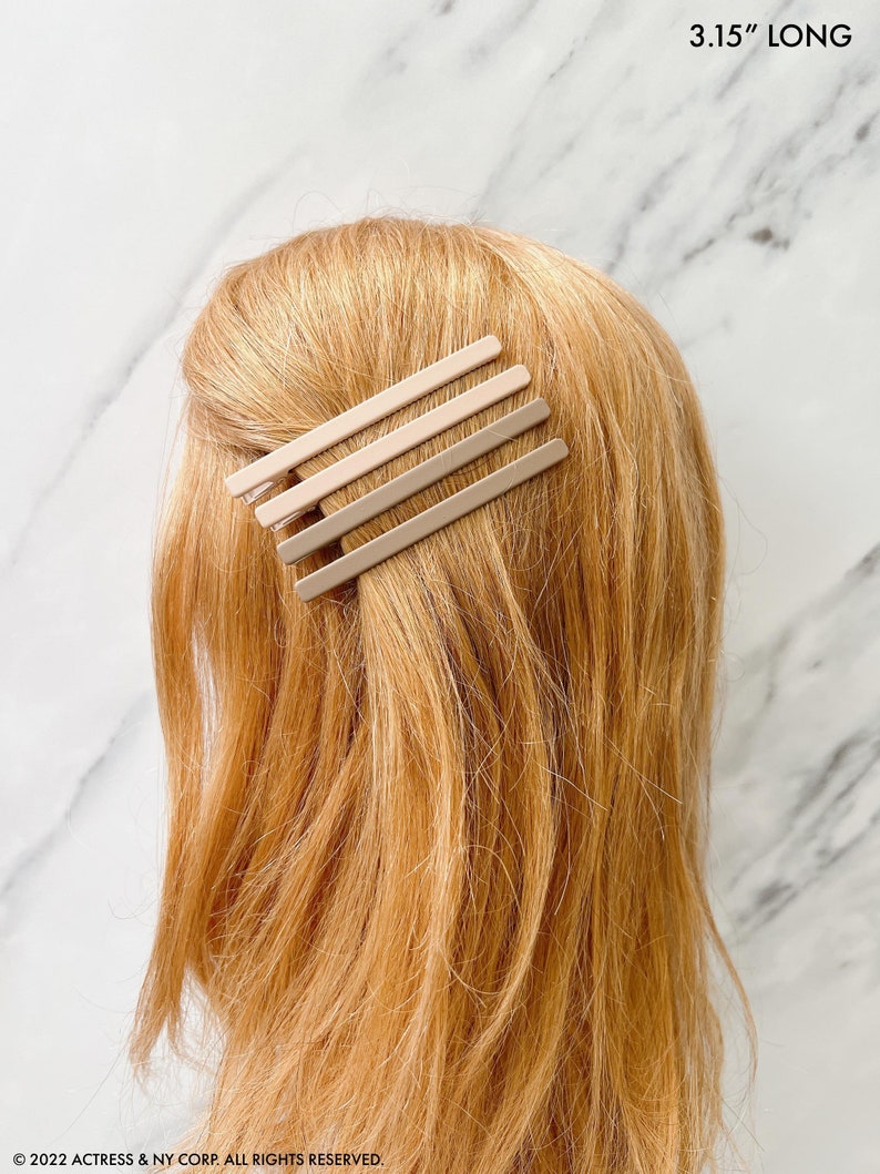 Ensemble de pinces à cheveux mats franges, pinces à cheveux de couleur mate, pinces pour cheveux épais et fins, épingles à cheveux quotidiennes minimalistes image 8