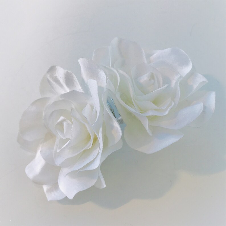 Bridal Headpiece Bridal Hair Jewelry Floral Hair Comb Bridal Hair Comb Wedding Hair Comb Women Floral Hair Piece Rose Hair Comb White