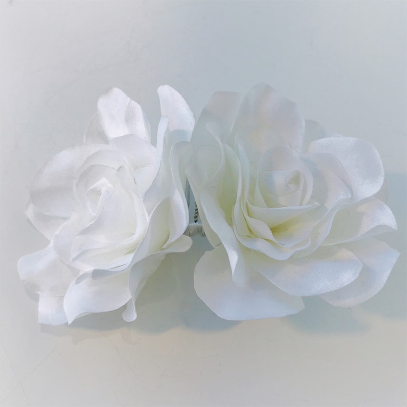 Bridal Headpiece Bridal Hair Jewelry Floral Hair Comb Bridal Hair Comb Wedding Hair Comb Women Floral Hair Piece Rose Hair Comb White