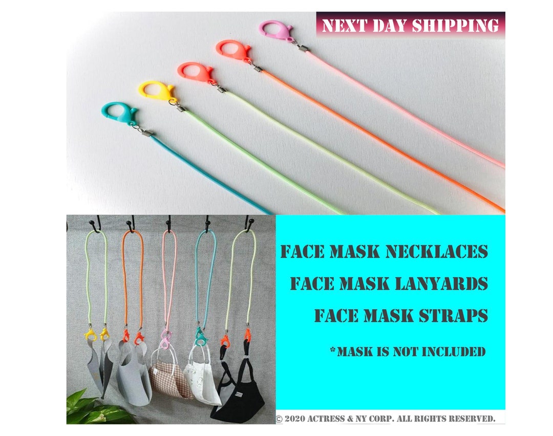 Face Mask Lanyard Face Mask Necklace Neon Face Mask Strap Etsy