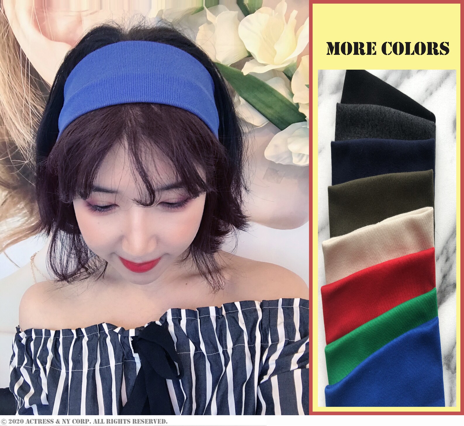 Yoga Headband Stretch Headband 8 Colors Headband Head Wrap Etsy