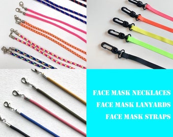SALE Face Mask Lanyard, Spring Mask Chain, Various Mask Strap, Kid and Adult Face Chain, Gift for kid, Gift under 10, Birthday Party Favor