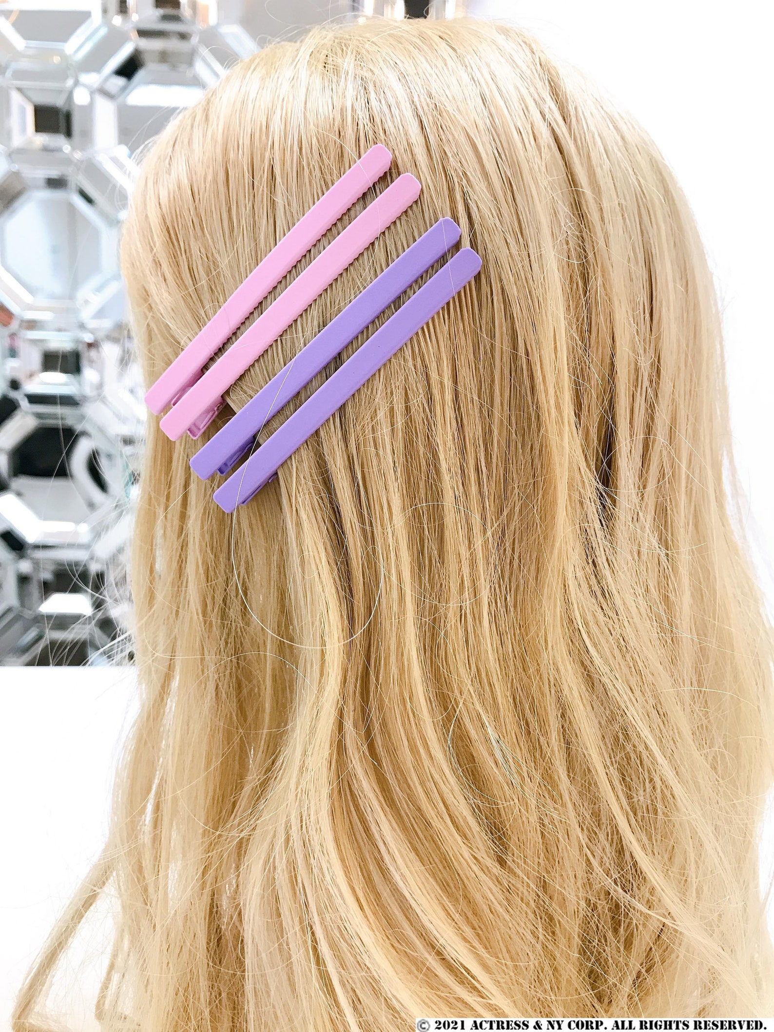 2 Pairs SET of Fringe Matte Hair Clips Summer Matte color Etsy