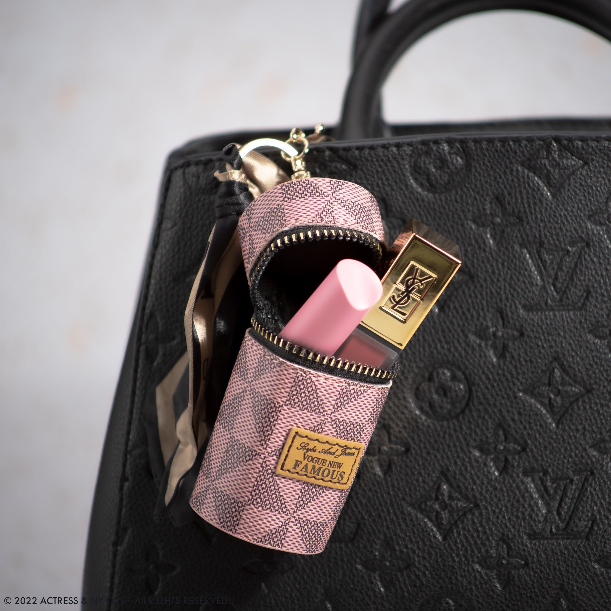 Louis Vuitton Lipstick Case on Chain Reverse Monogram Canvas – Vintage by  Misty