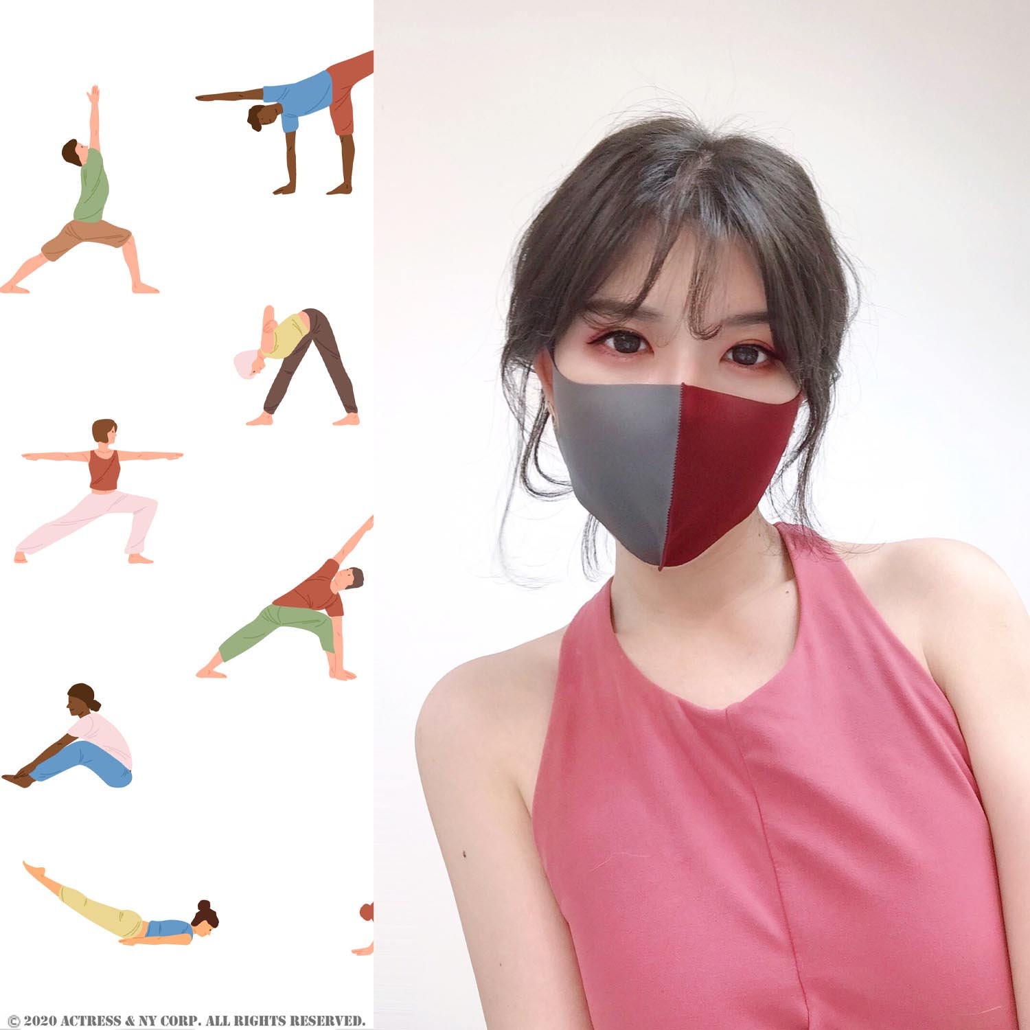 Yoga Face Mask Breathable Workout Mask 4 Seasons Mask Gym Etsy