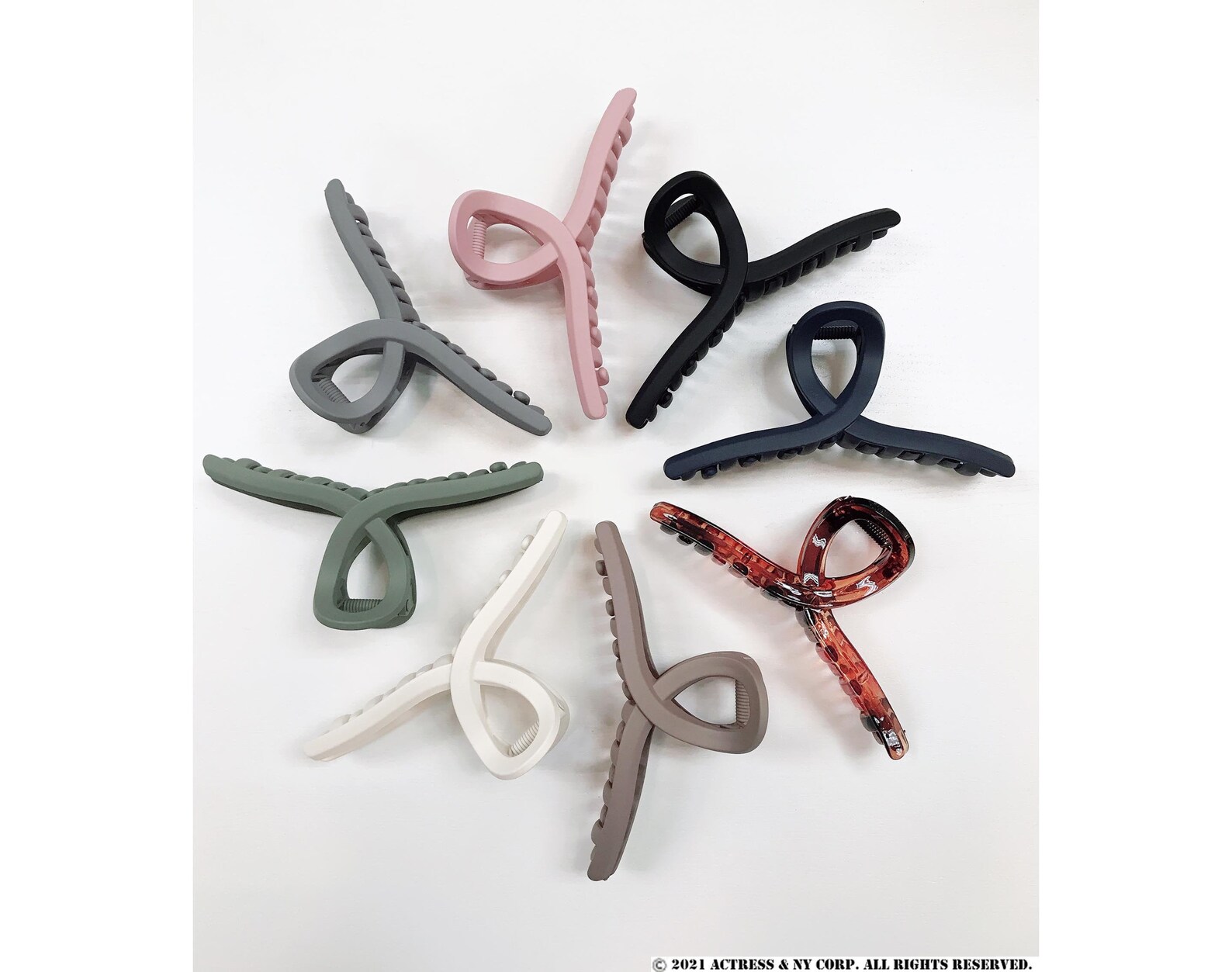 Extra Large Hair Claw Clip Matte Glossy Twisted Hair Claw Etsy