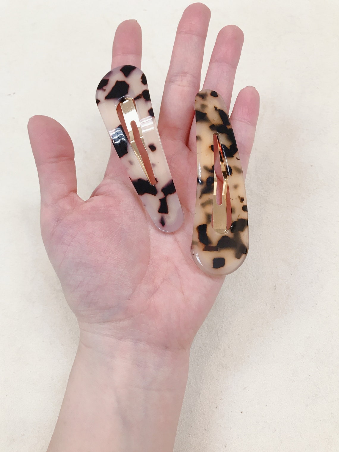 Extra Large Snap Hair Clip Tortoise Shell Hair Clips Etsy