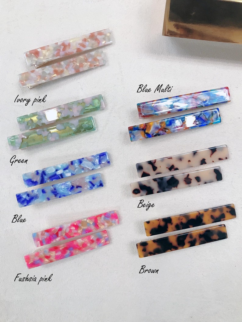 Daily Hair Pins Clips For Thick Thin Hair Girlfriend Gift 2pcs SET Minimalist Hair Clips Gold Silver Hair Clips Barrettes For Women