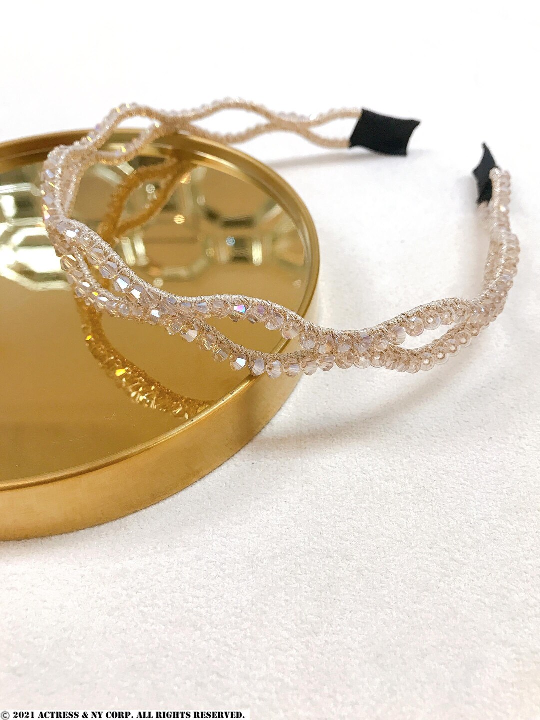 Crystal Bead Headband Crystal Headband Handmade Beaded Hair Etsy