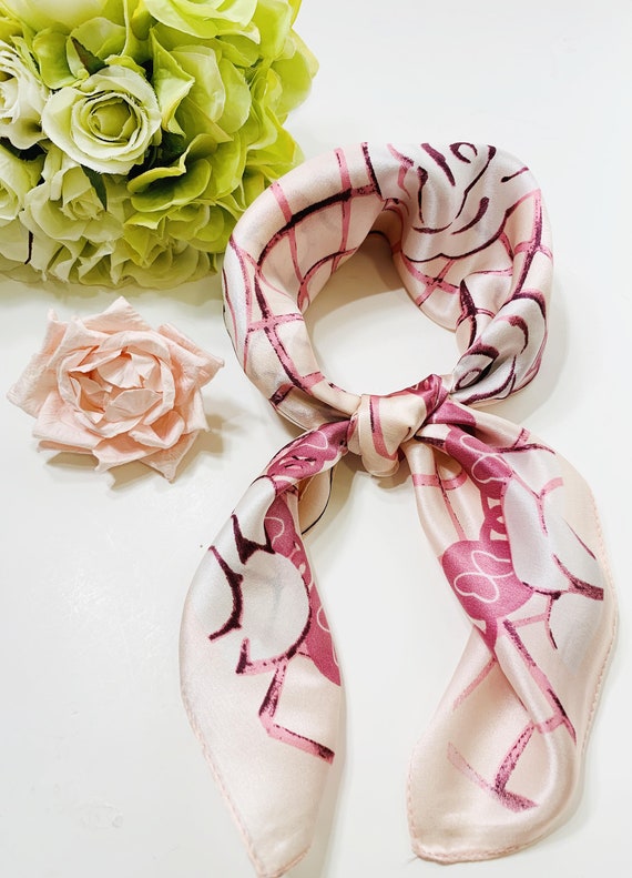 Pink store neck scarf