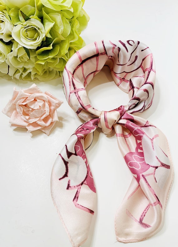 Luxury Silk Square Scarf for Women