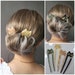 Cat Hair Bun Holder, Hair Fork, Minimalist Modern Hair Pick, Statement Updo Bun Maker, Hair Pins for Thin and Thick Hair 