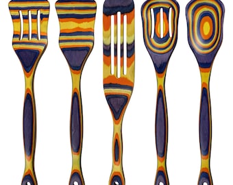 PakkaWood Kitchen Utensil Set - Eco-Friendly Cooking Tools Gift