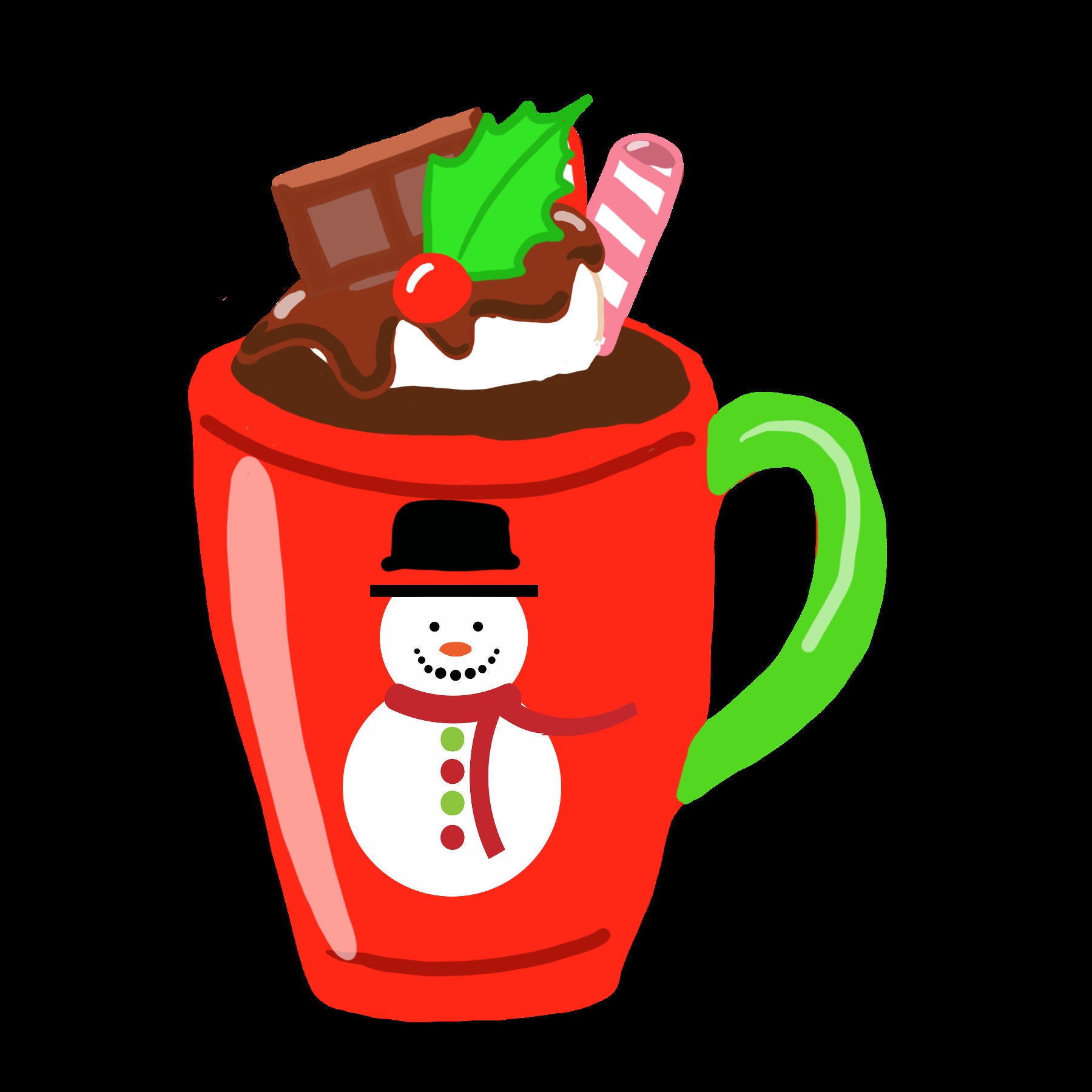 Buy Holiday Hot Cocoa Clip Art Christmas Hot Chocolate Clip Art Online ...