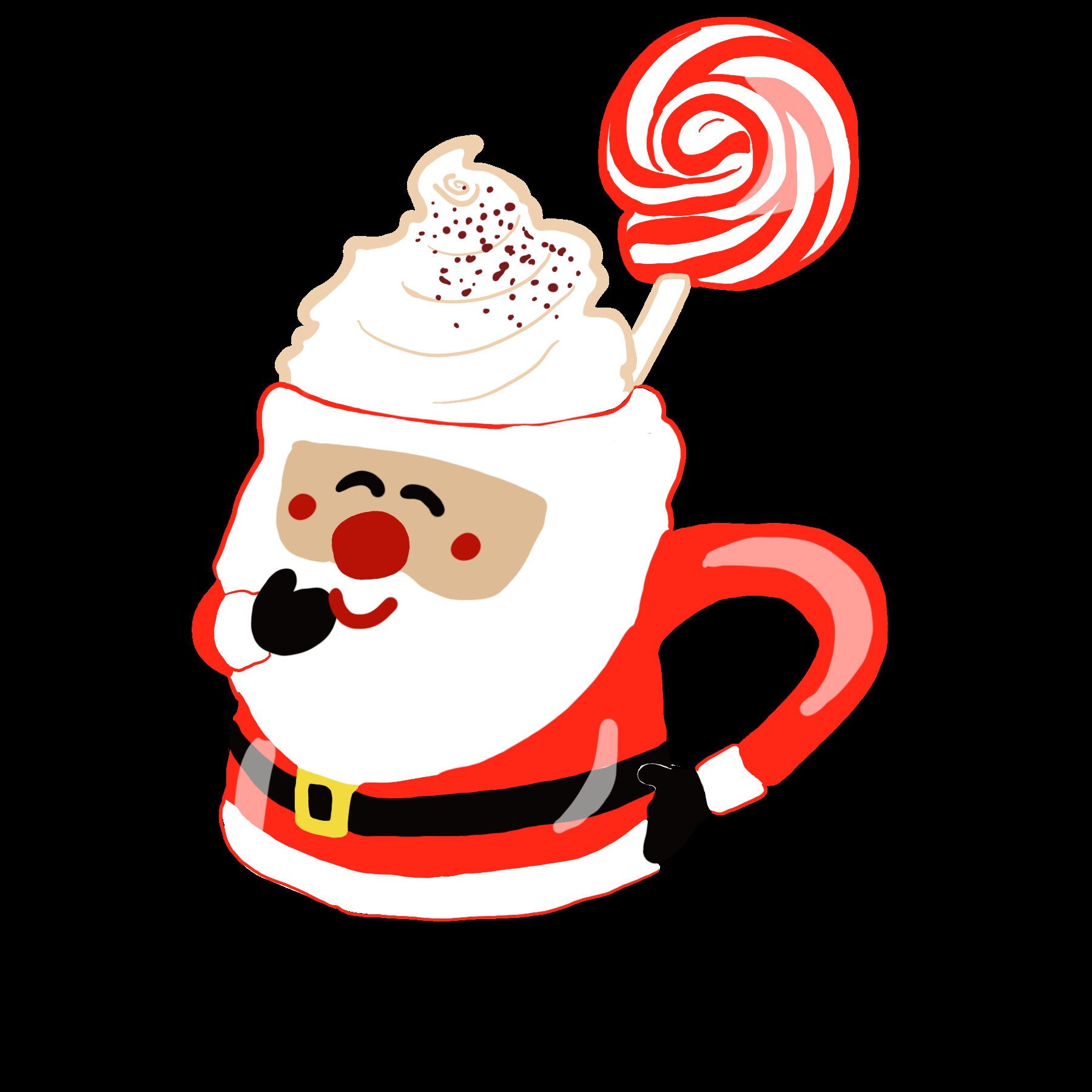 Christmas Cocoa Clip Art Hot Chocolate Chocolates Cake | Etsy
