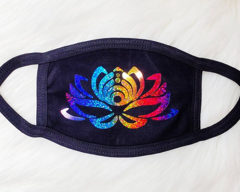 Custom Rainbow Face Mask / Covid Mask / Fashion Mask / Rave Etsy