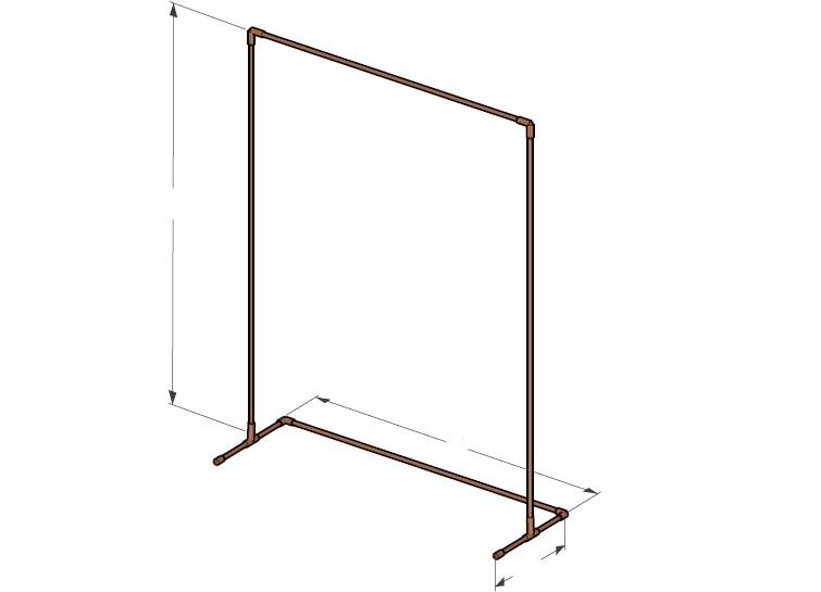 DIY Copper Wedding Arch Plans Standard Copper Pipe Stand / Etsy