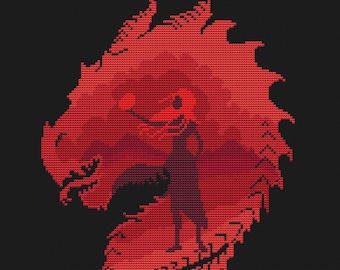 Dragons mother cross stitch pattern Queen cross stitch chart Fairy cross stitch TV show cross stitch Movie cross stitch Counted cross stitch