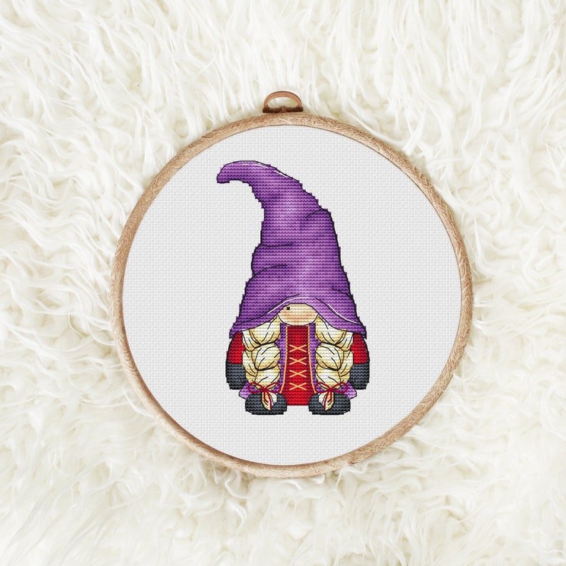 Witch Sisters Cross Stitch Pattern, Gnome Cross Stitch Design, Bundle