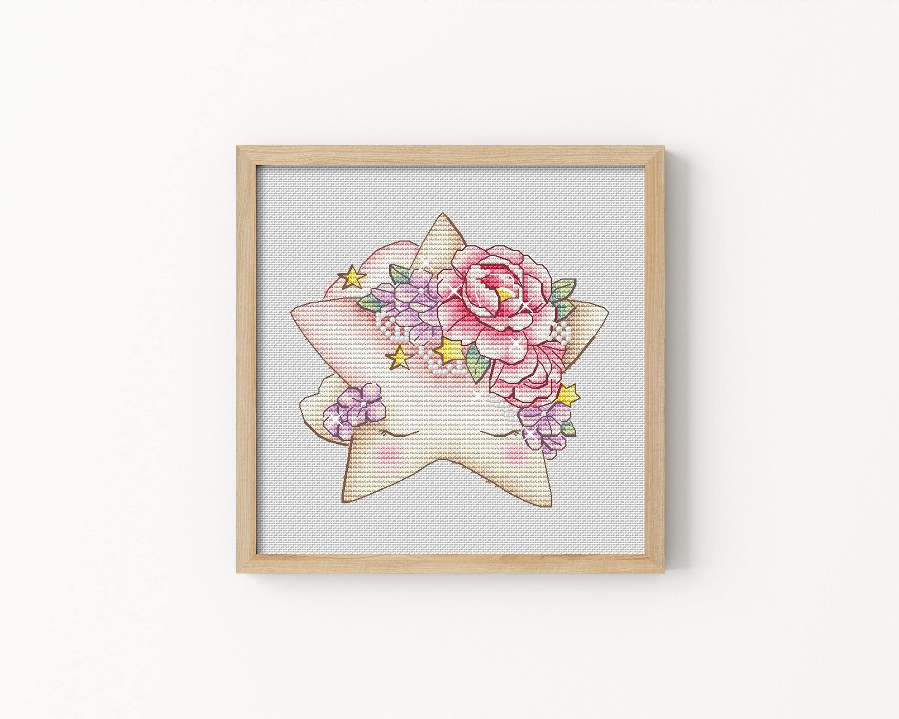 Gentle Small Star Birth Announcement Cross Stitch Pattern Hand - Etsy Sweden