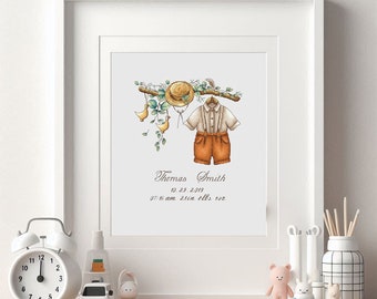 Faire-part d'anniversaire garçon, motif point de croix, conception personnalisée au point de croix, meilleur cadeau pour maman, cadeau point de croix nouveau papa
